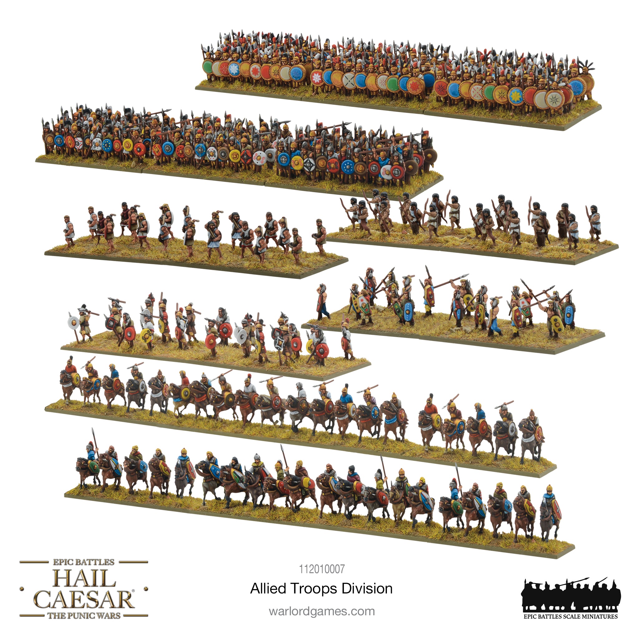 Hail Caesar Epic Battles: Allied Troops division – Warlord Games Ltd