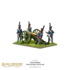 Napoleonic Dutch-Belgian Horse Artillery with 6-pdr