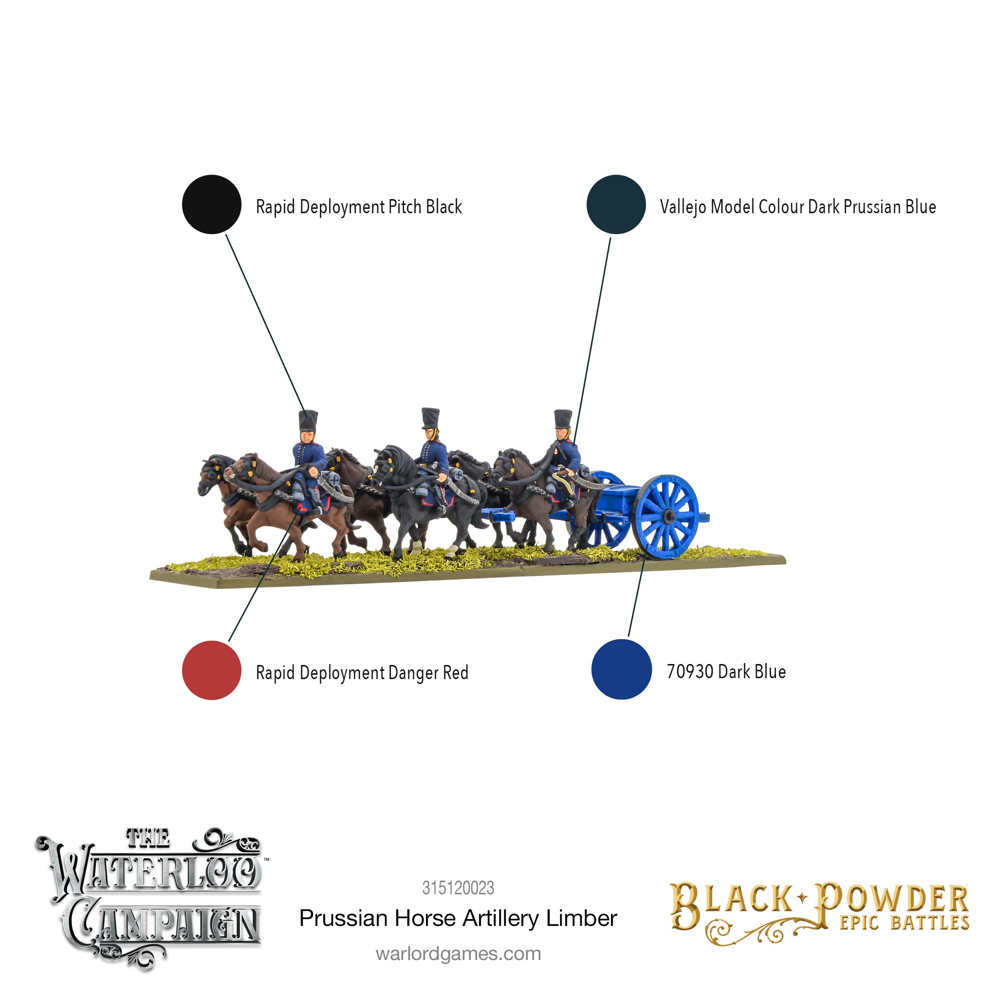 Black Powder Epic Battles: Napoleonic Prussian Horse Artillery Limber