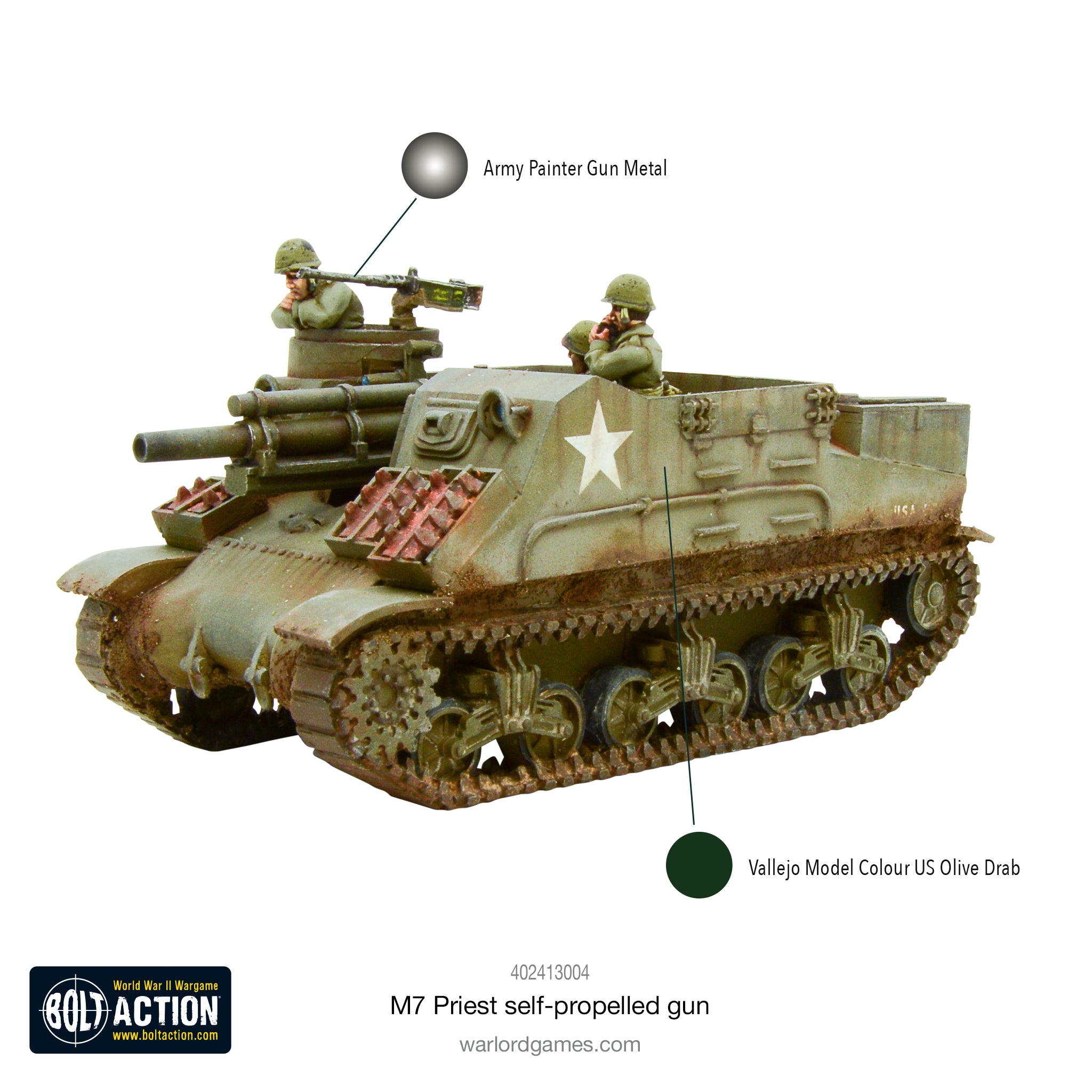 M7 Priest self-propelled gun