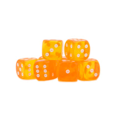 Amber D6 Dice