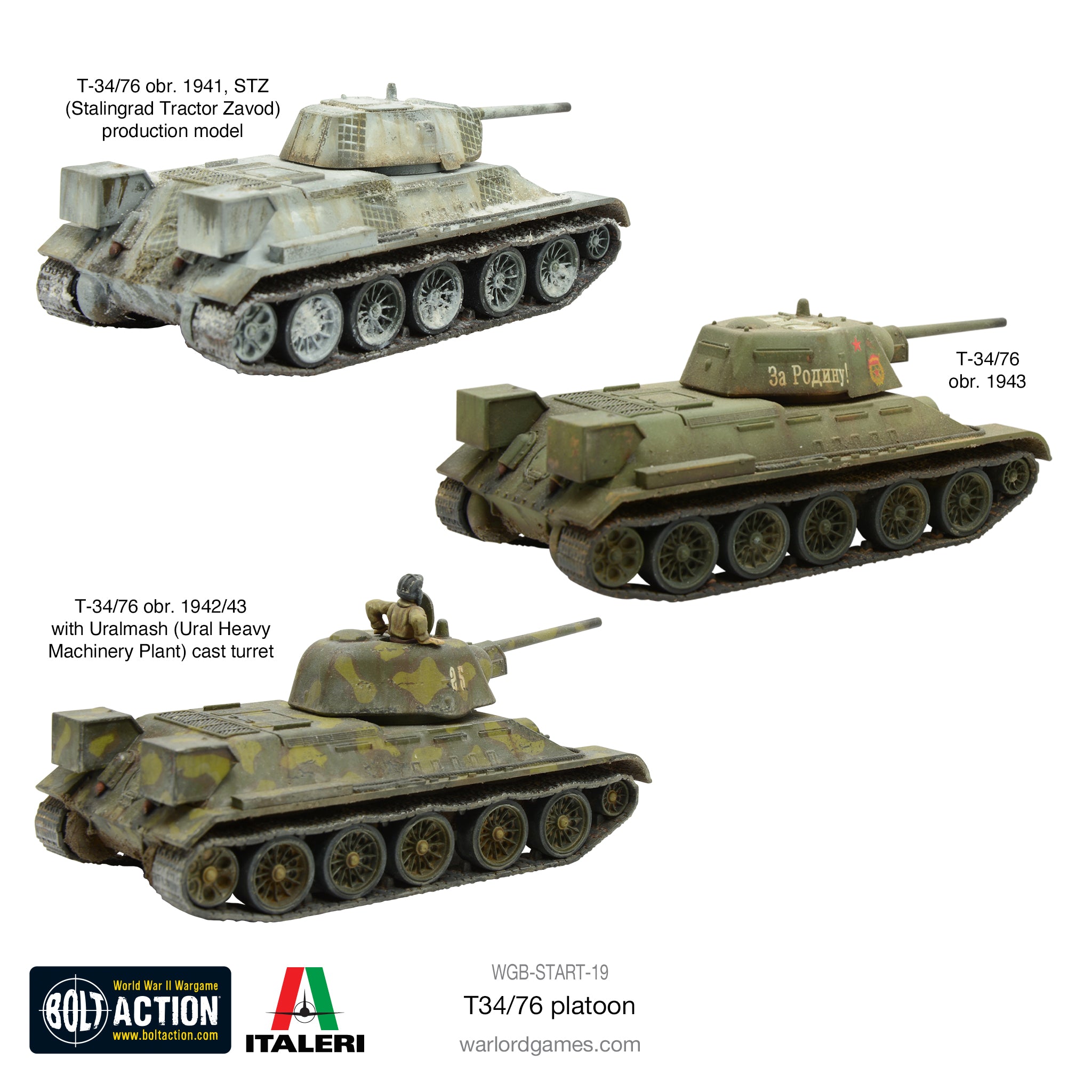 Soviet T34/76 platoon