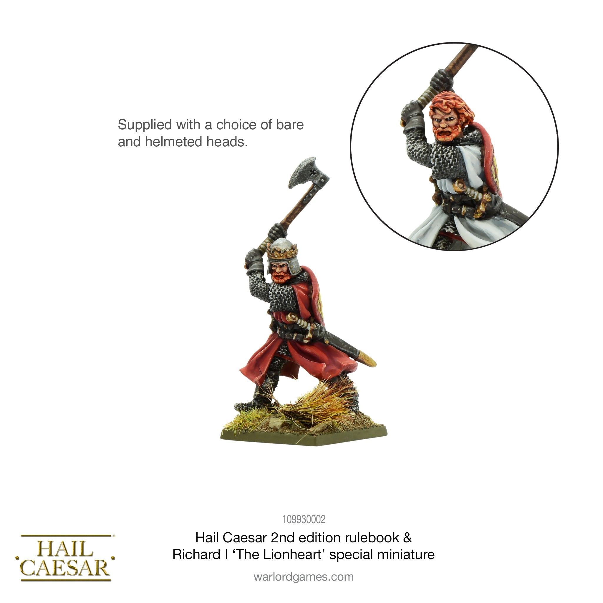 Hail Caesar rulebook (2nd edition) & Richard I, The Lionheart special figure