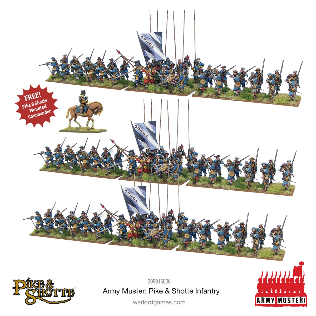 Army Muster: Pike & Shotte Infantry