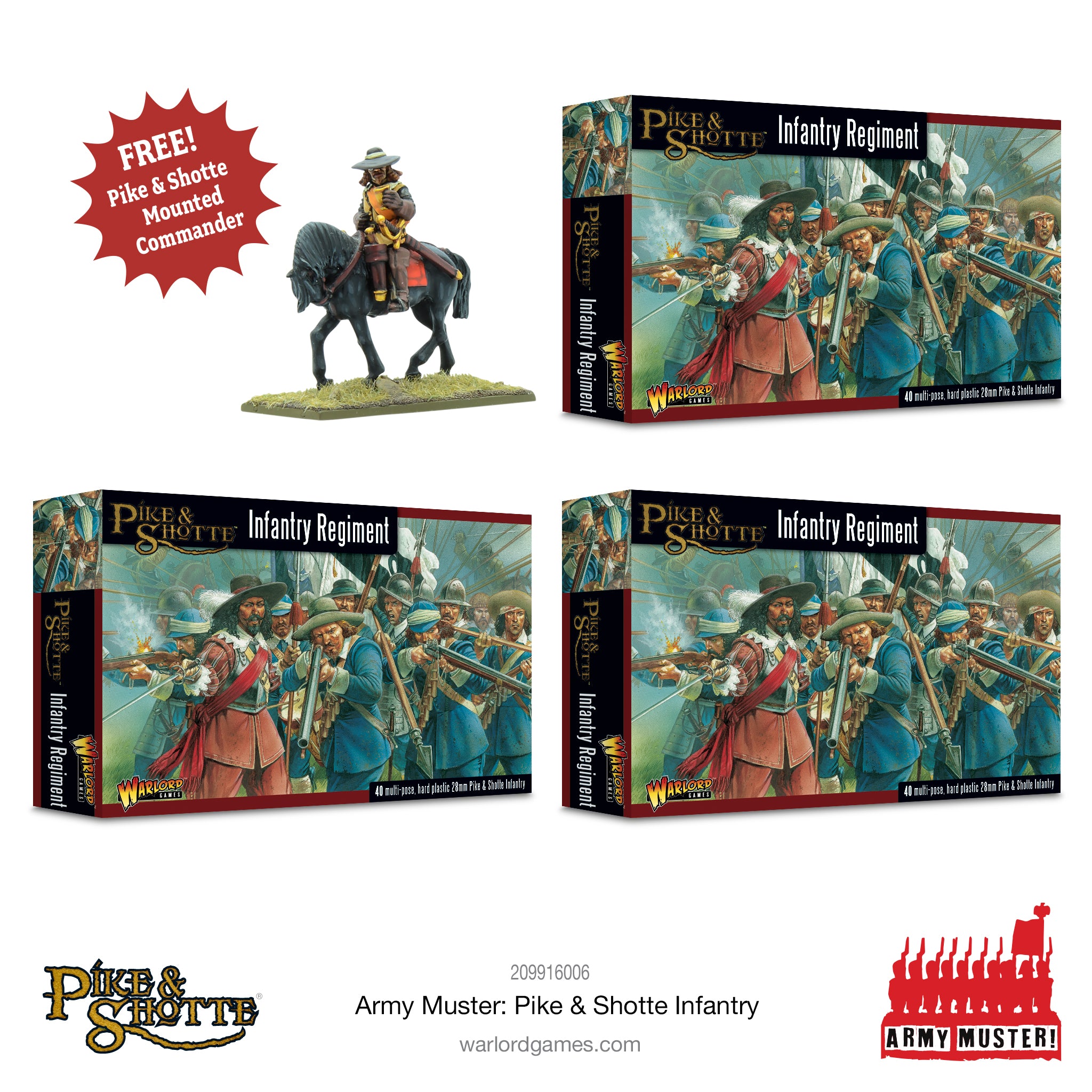 Army Muster: Pike & Shotte Infantry