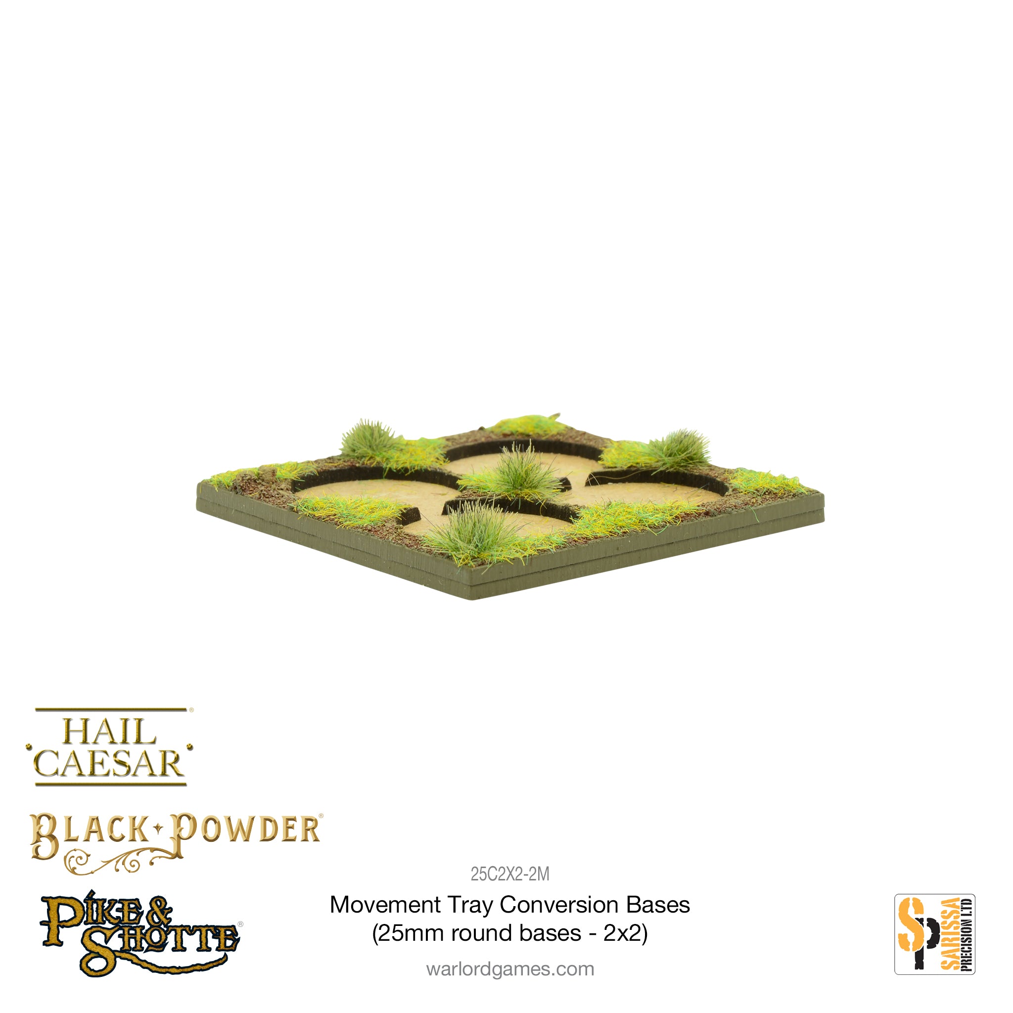 Movement Tray Conversion Bases (25mm round bases - 2x2)