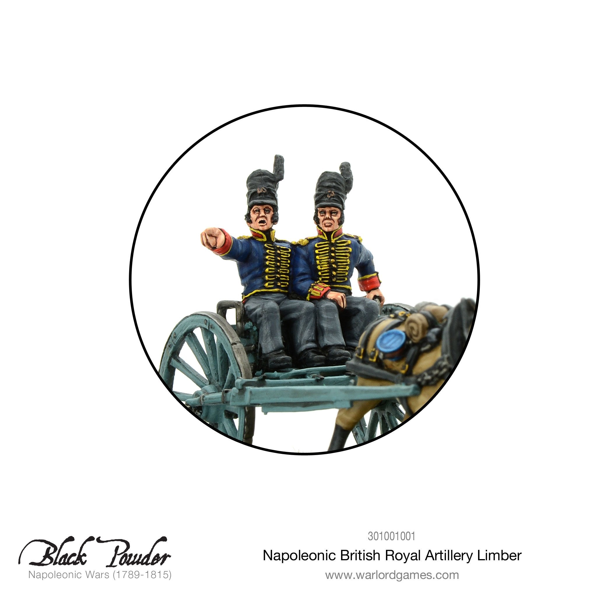 Napoleonic British Royal Artillery limber