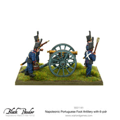 Napoleonic Portuguese Foot Artillery with 6-pdr