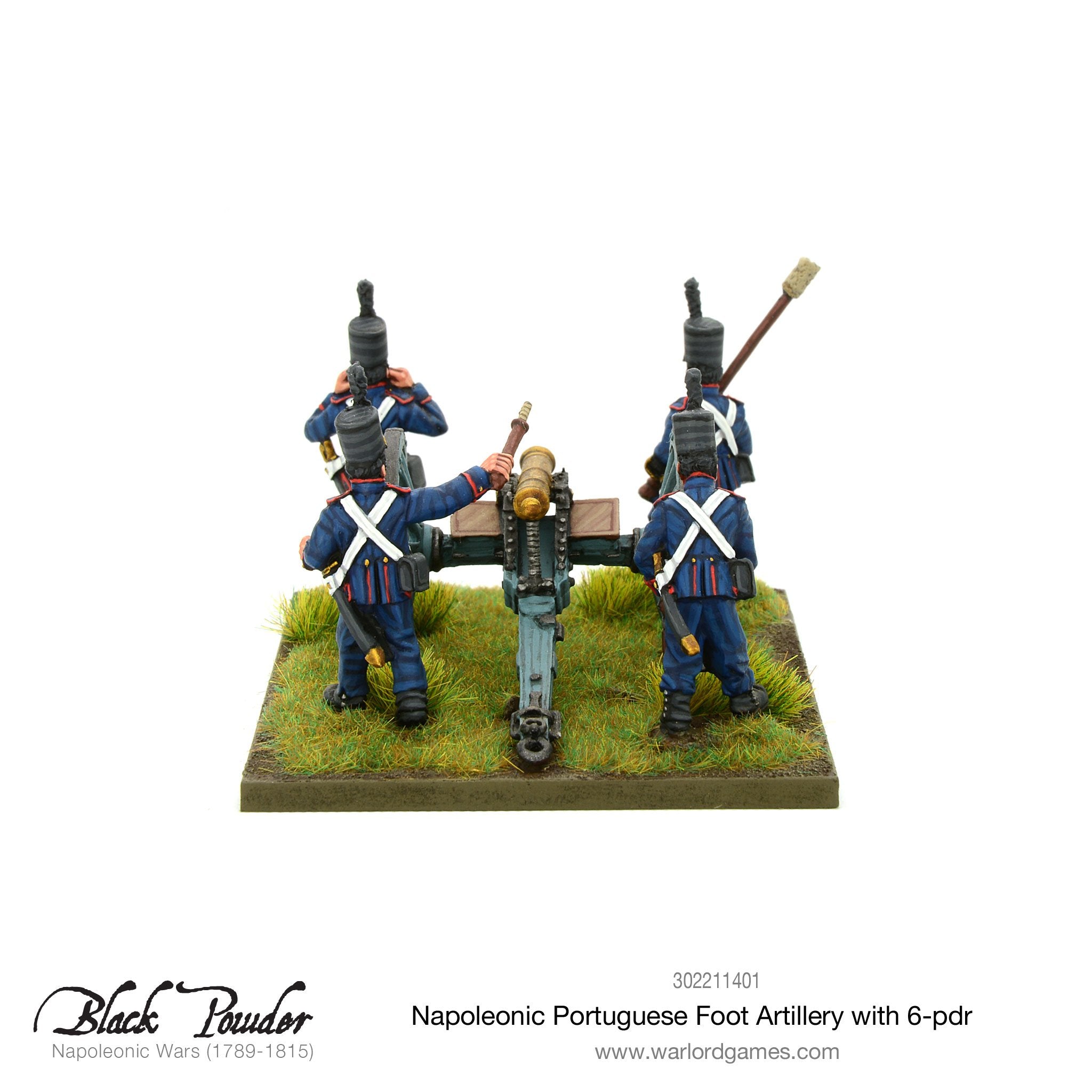 Napoleonic Portuguese Foot Artillery with 6-pdr