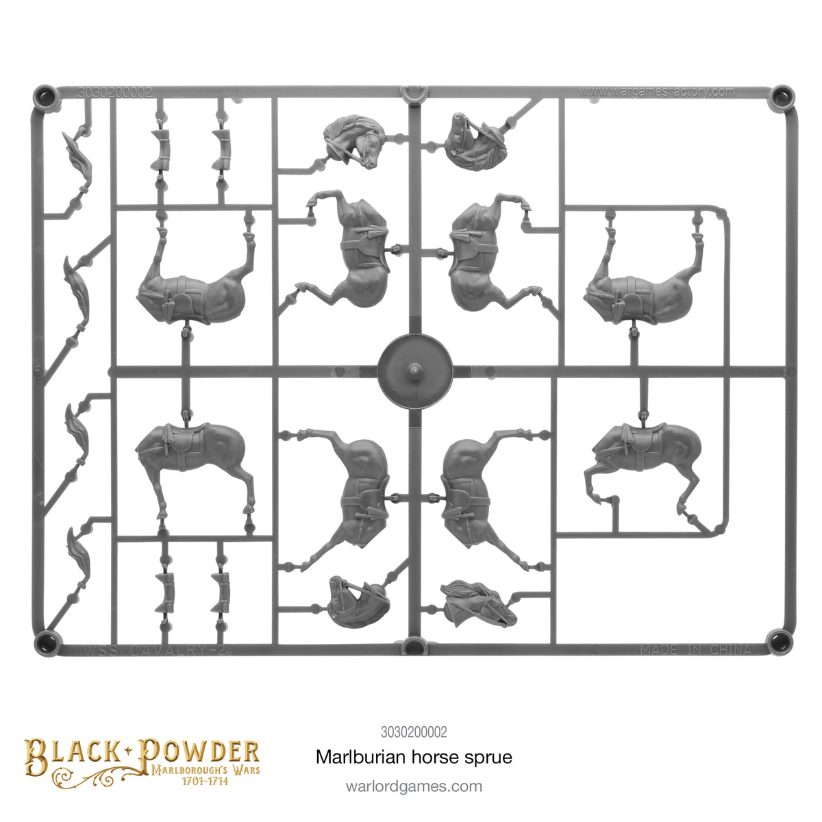 Marlburian Horses Sprue