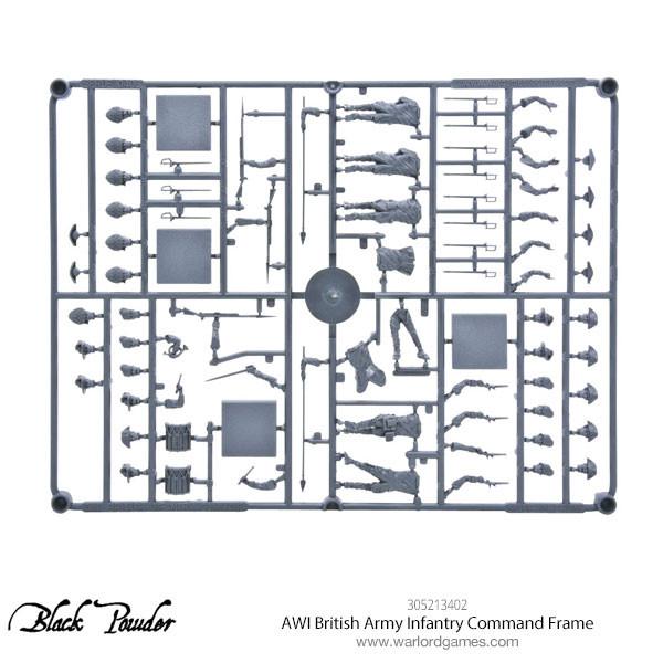 AWI British Army Infantry Command Sprue