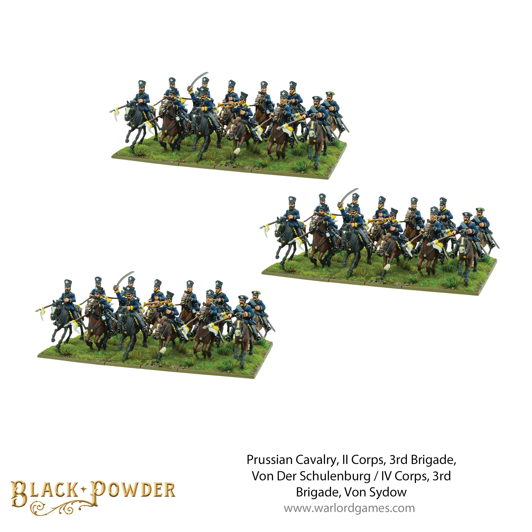 Prussian Cavalry, II Corps, 3rd Brigade, Von Der Schulenburg / IV Corps, 3rd Brigade, Von Sydow