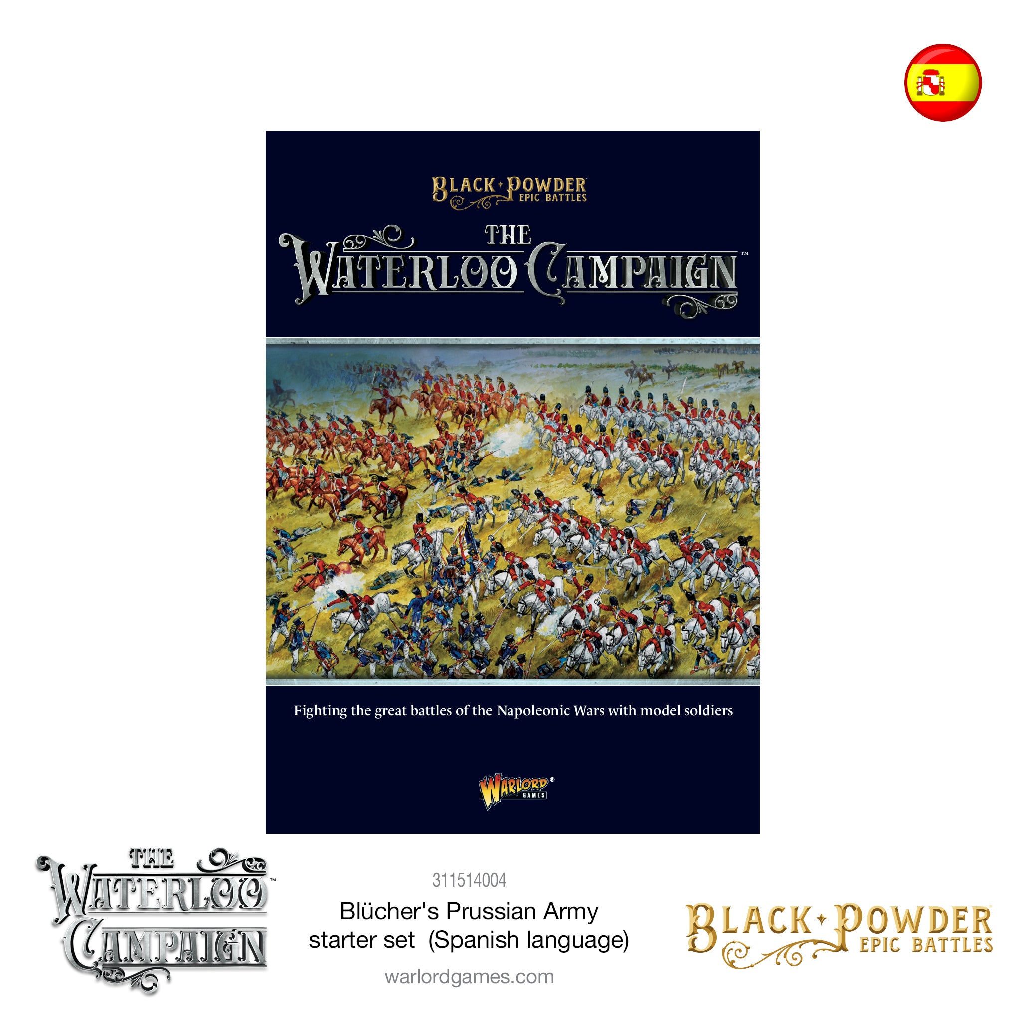 Black Powder Epic Battles Waterloo - Blücher's Prussian Army Starter Set (Spanish language)