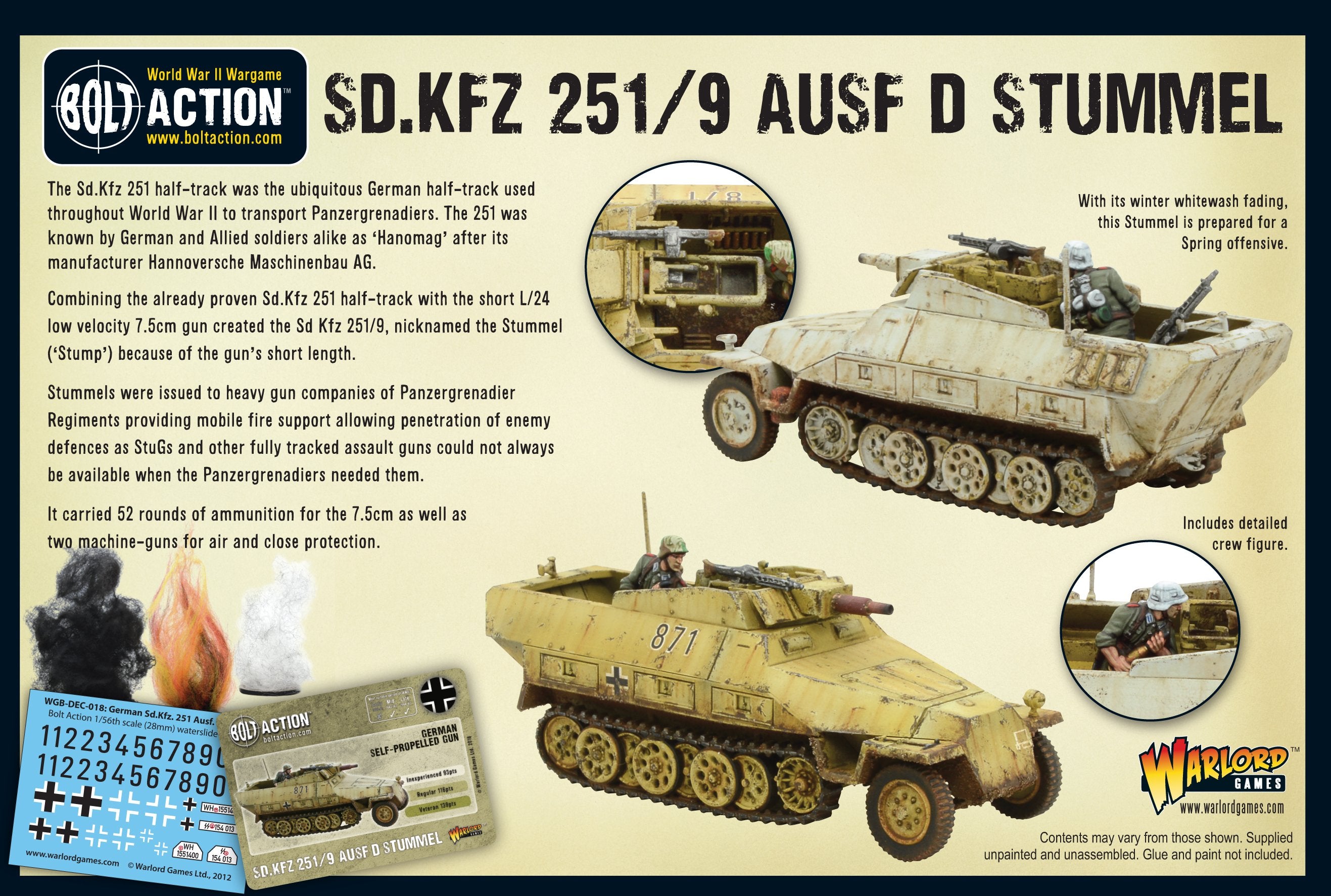 Sd.Kfz 251/9 Ausf D (Stummel) half-track