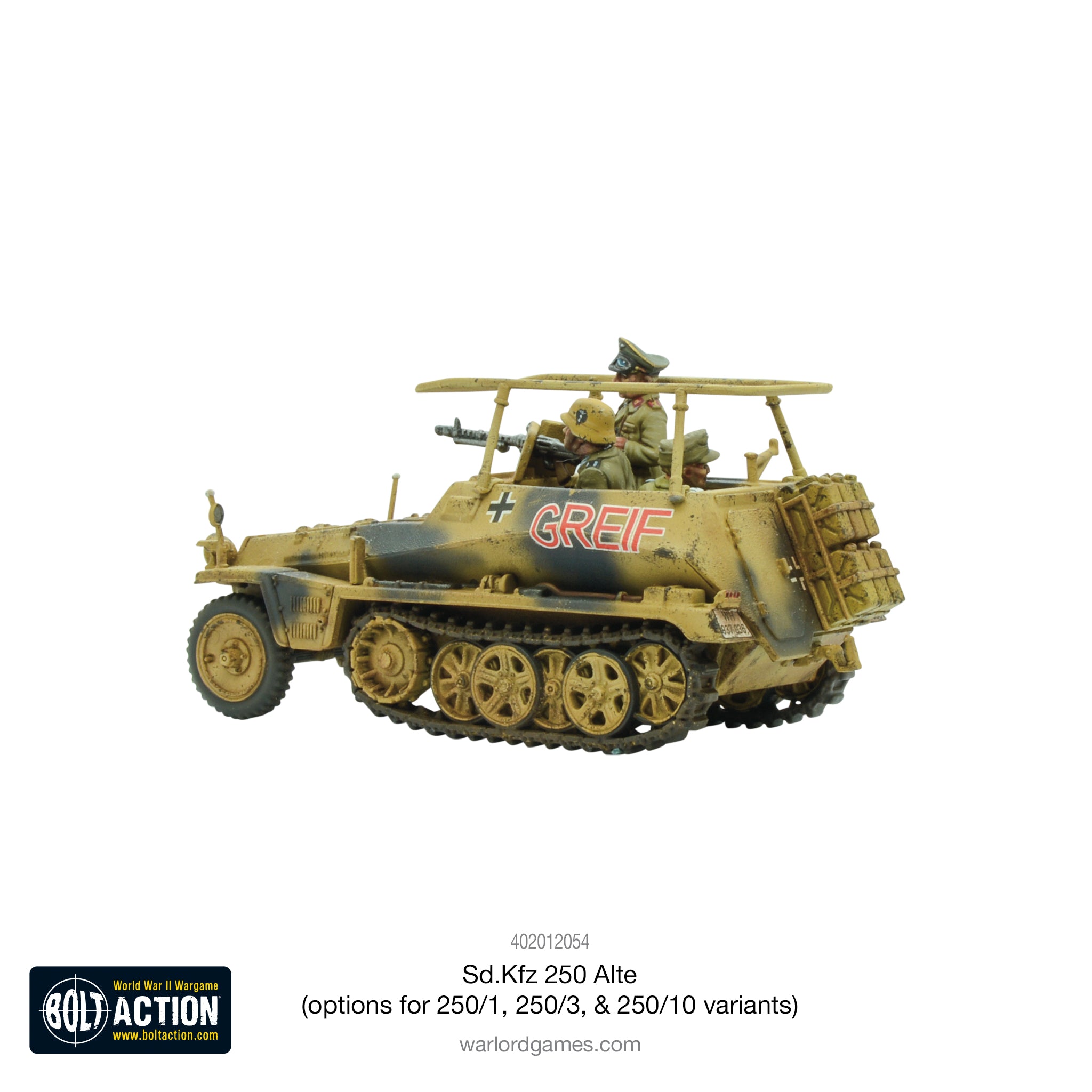 Sd.Kfz 250 (Alte) half-track (options to make 250/1, 250/3 or 250/10 variants)