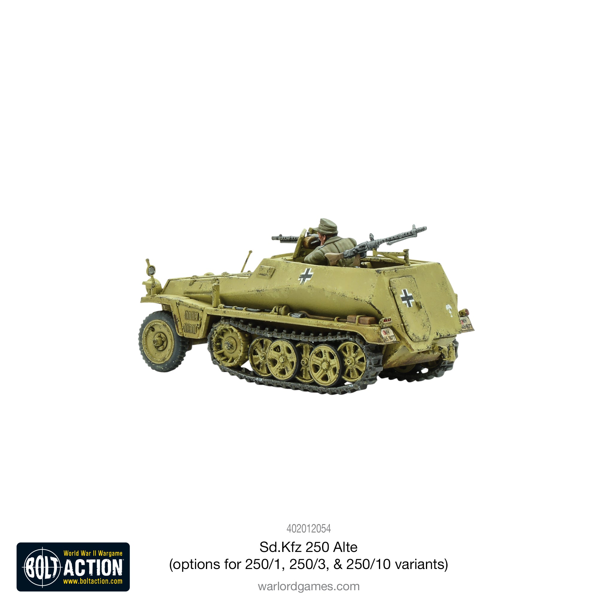 Sd.Kfz 250 (Alte) half-track (options to make 250/1, 250/3 or 250/10 variants)