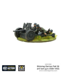 Blitzkrieg German Pak 36 anti-tank gun