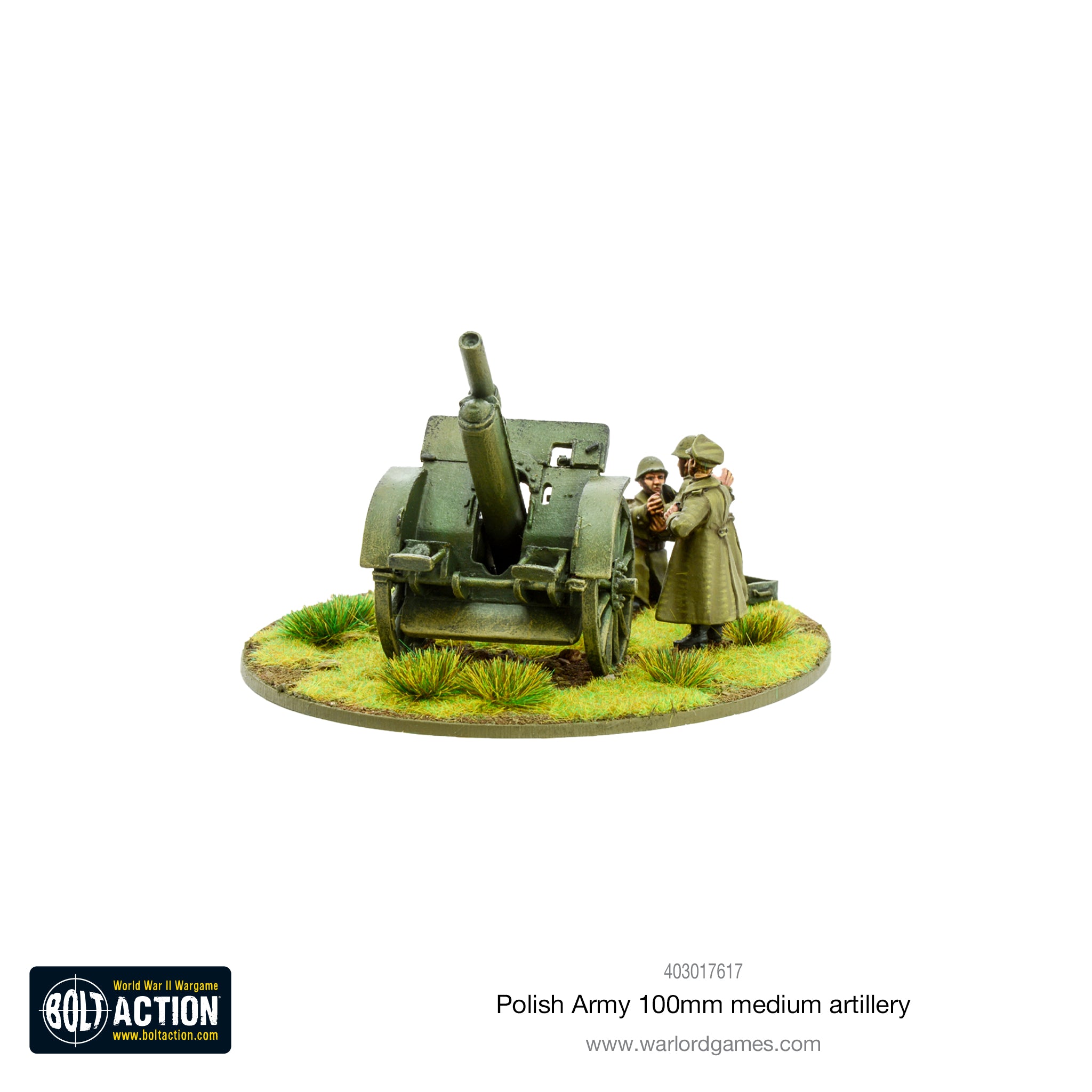 Polish Army 100mm medium artillery