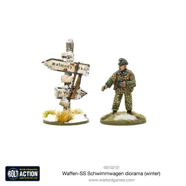 Waffen-SS Schwimmwagen diorama (winter)