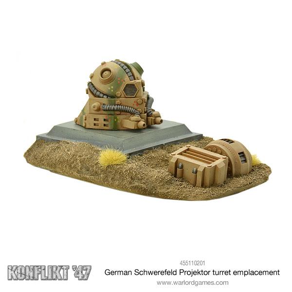 German Schwerefeld Projektor turret emplacement