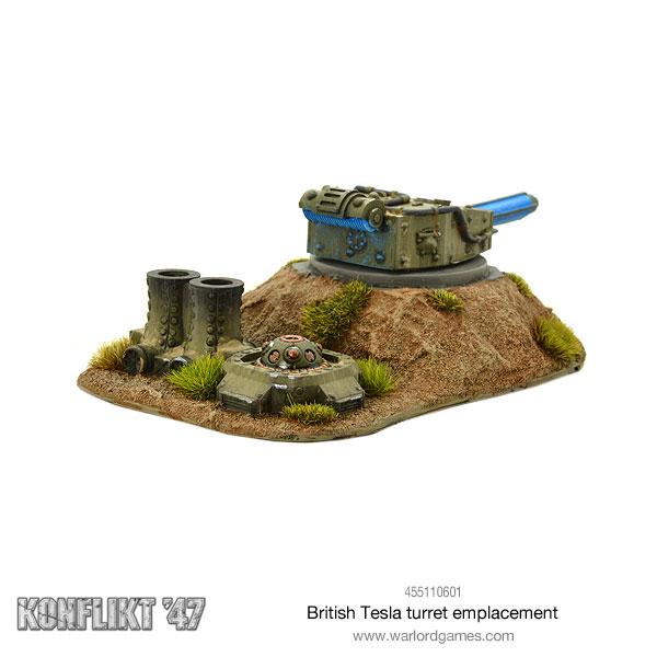 British Tesla turret emplacement