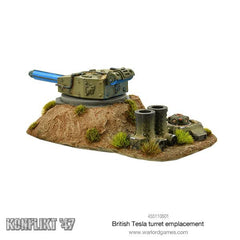 British Tesla turret emplacement