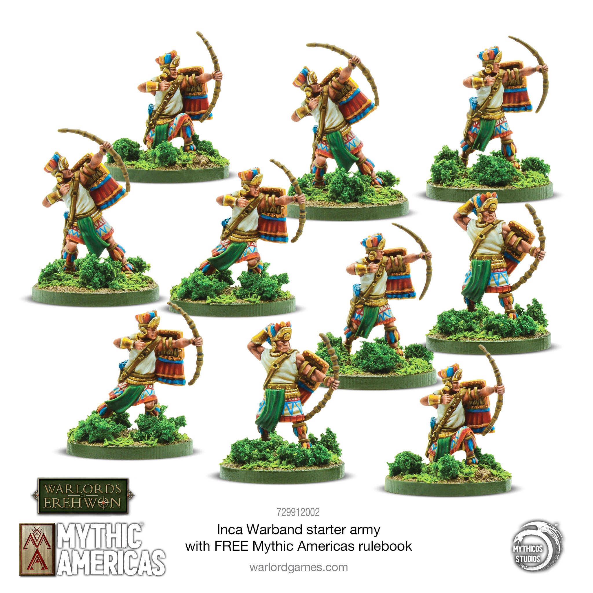 Inca Warband Starter Army with FREE Mythic Americas Rulebook