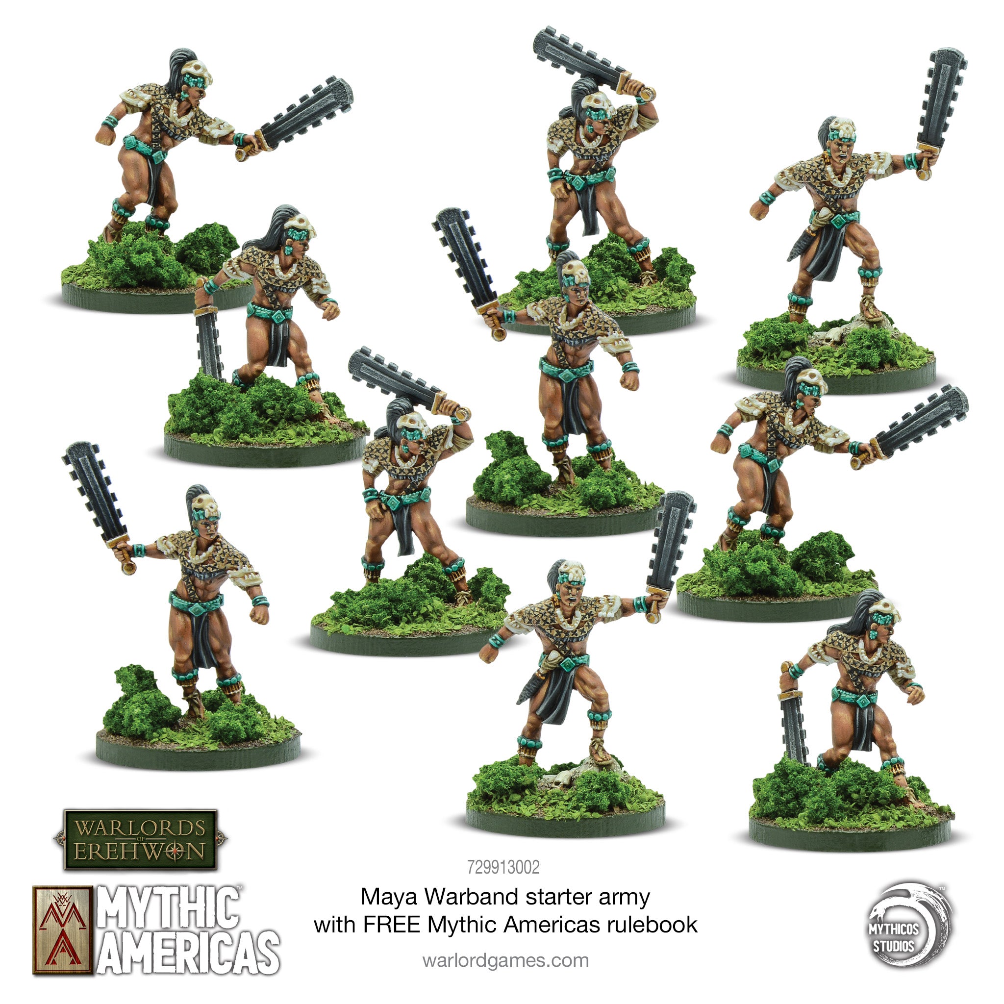 Maya Warband Starter Army with FREE Mythic Americas Rulebook