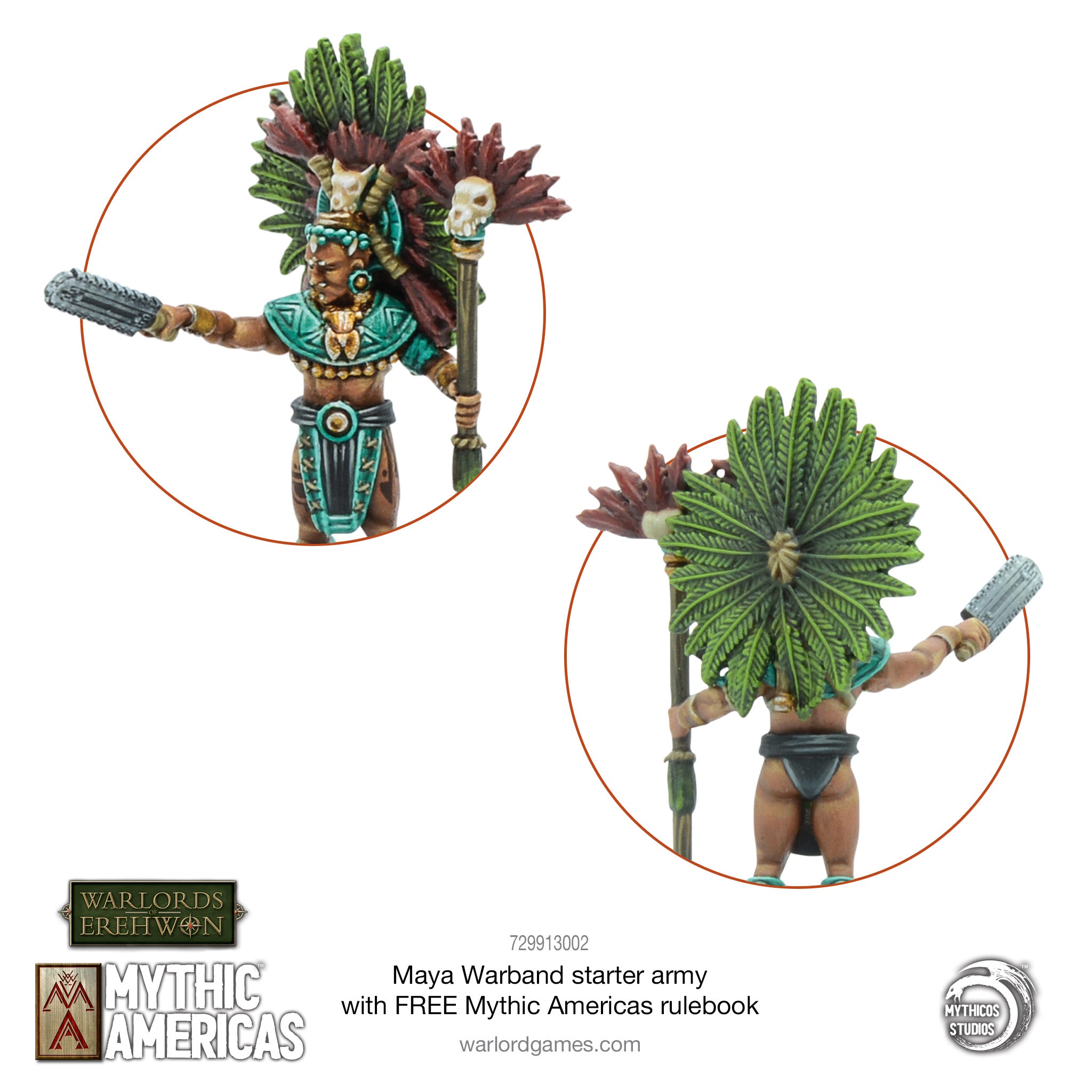 Maya Warband Starter Army with FREE Mythic Americas Rulebook