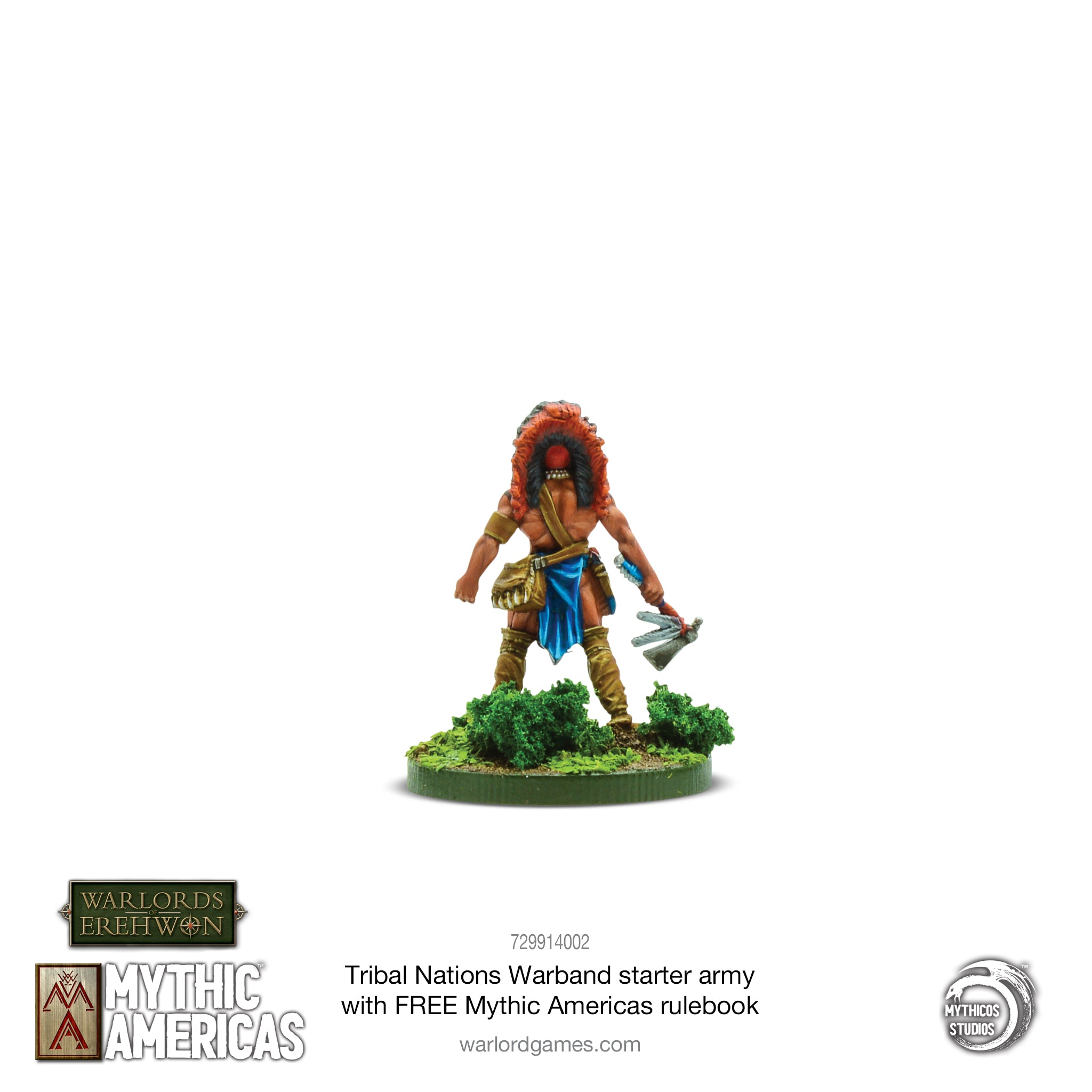 Tribal Nations Warband Starter Army with FREE Mythic Americas Rulebook