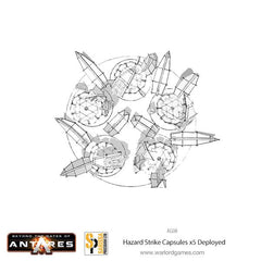 x5 Hazard Strike Capsules Deployed set