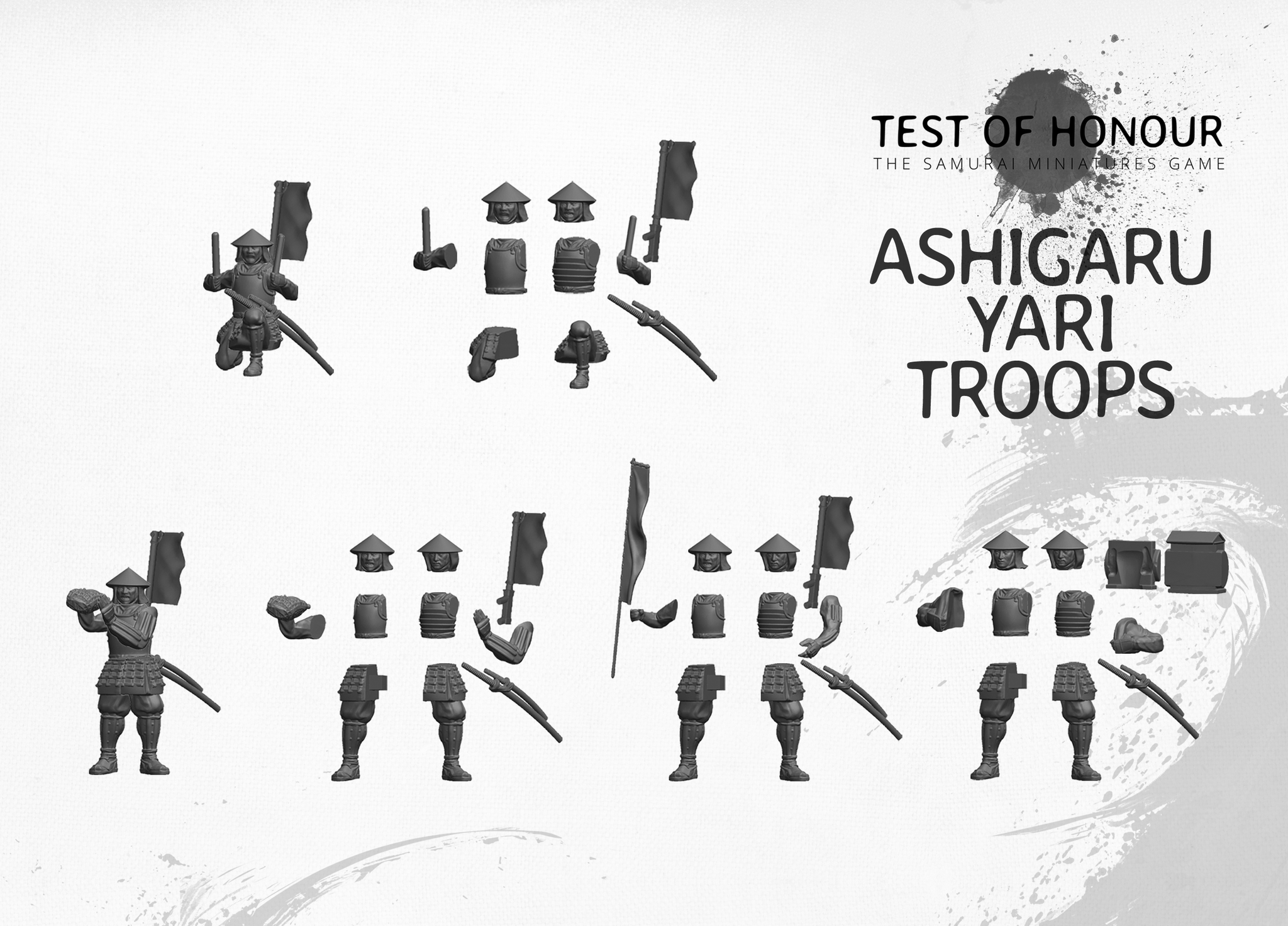 Ashigaru Yari Troops Sprue