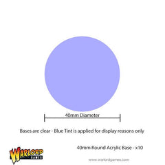 40mm Round Acrylic Bases