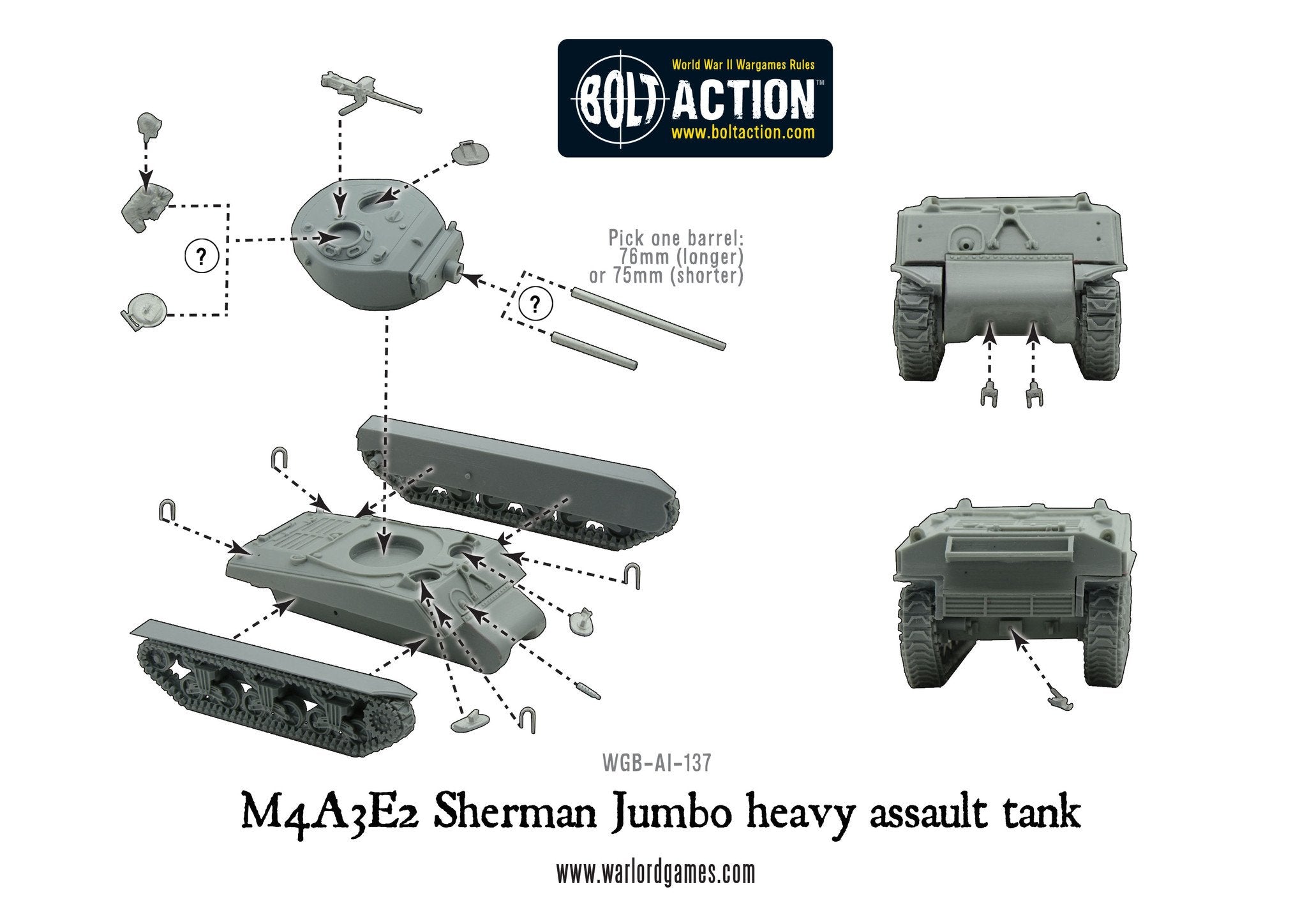 M4A3E2 Sherman Jumbo heavy assault tank