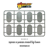 25mm x 50mm round lip bases sprue