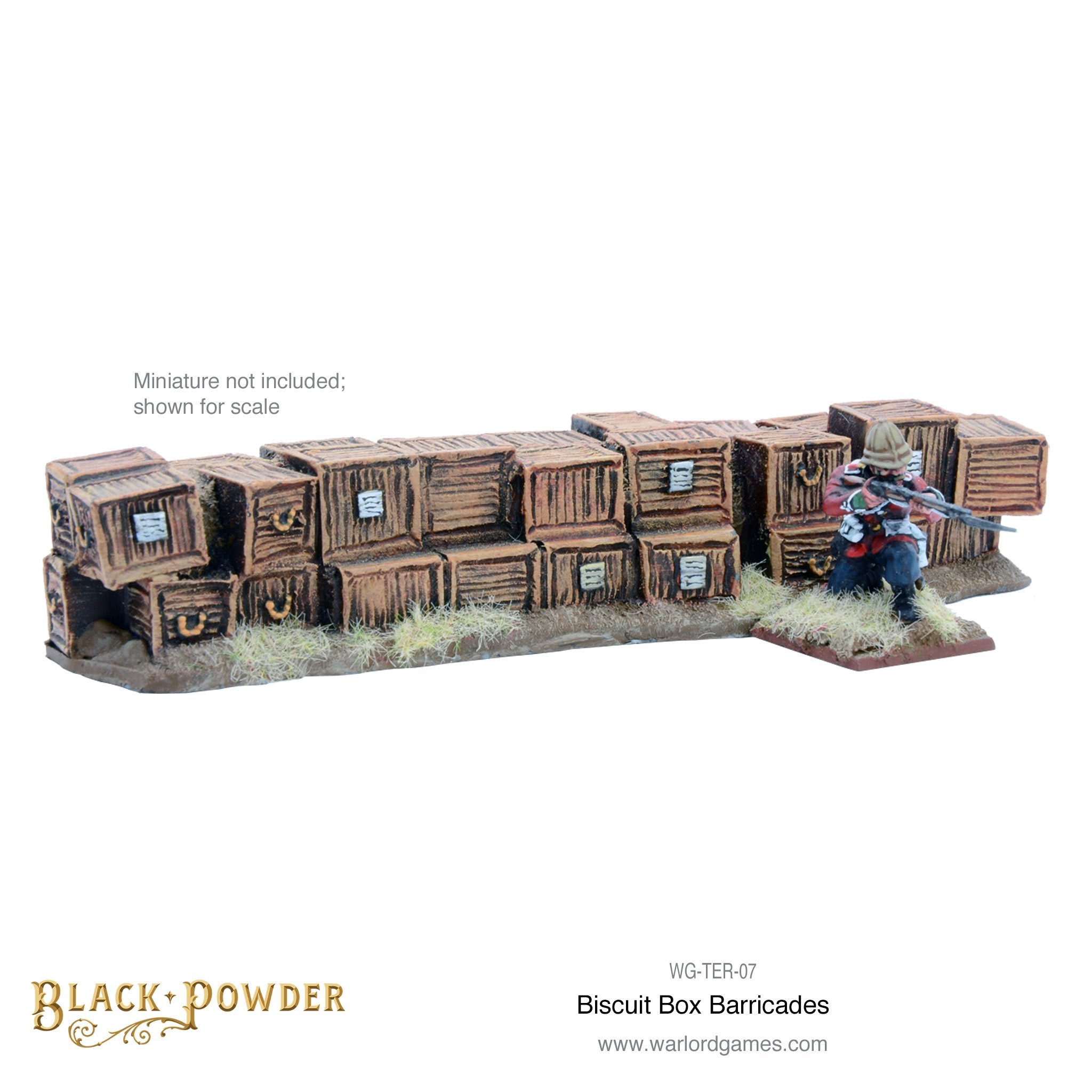 Anglo-Zulu War  Biscuit Box barricade set