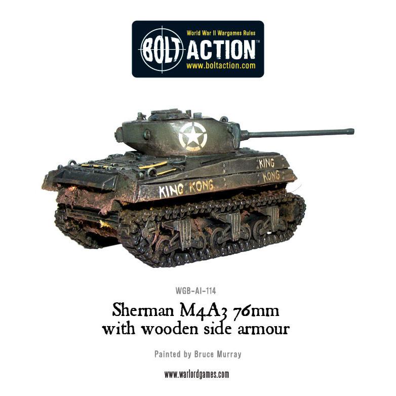Sherman M4A3 (76mm) with wooden armour