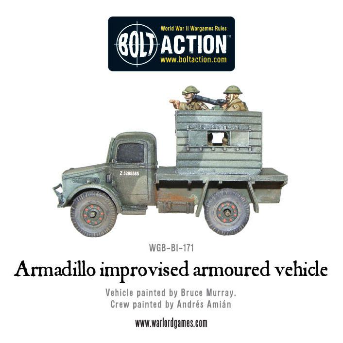 Armadillo improvised armoured vehicle