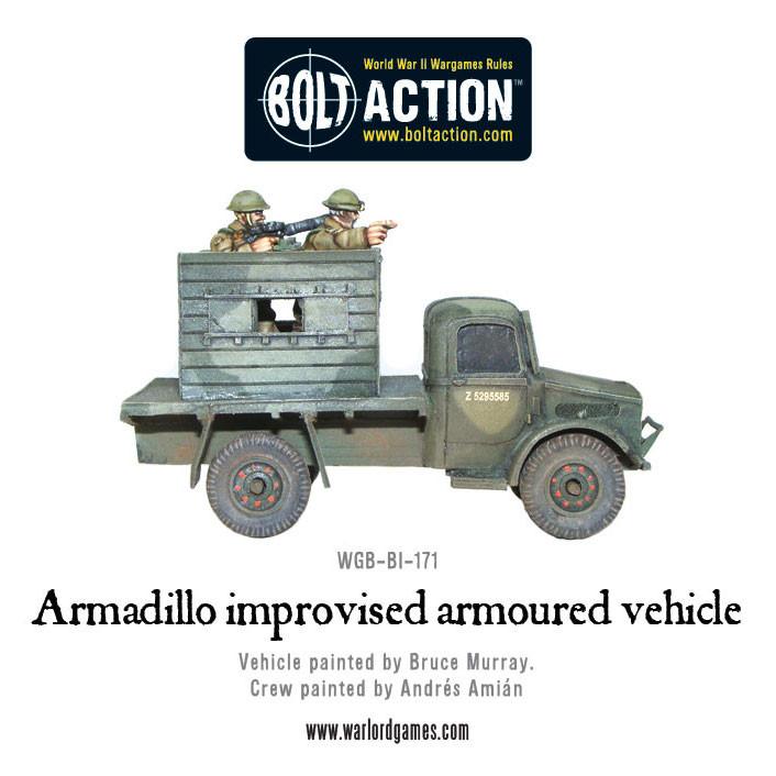 Armadillo improvised armoured vehicle