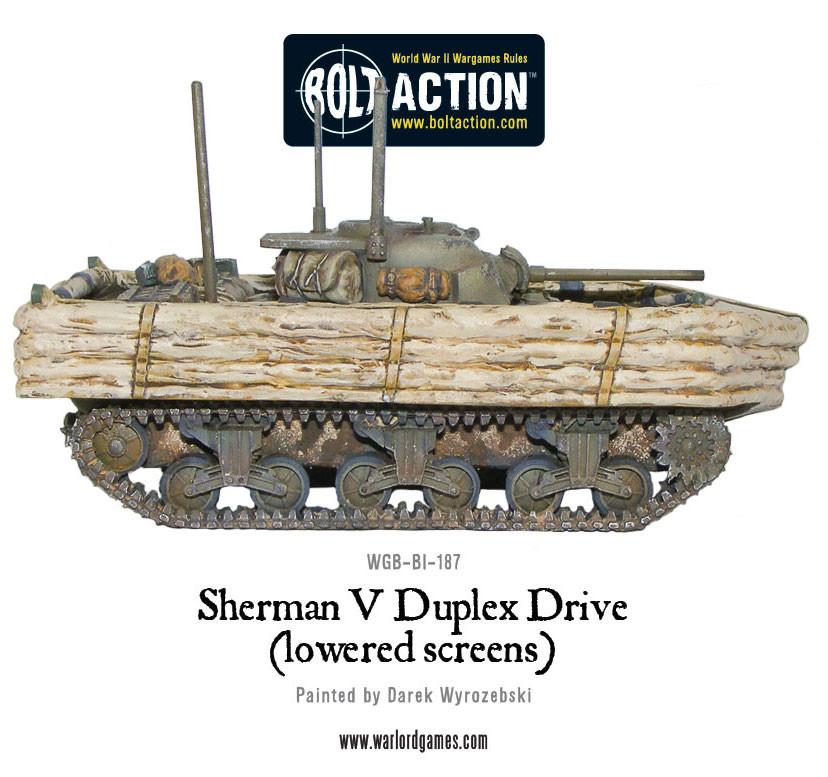 Sherman V Duplex Drive (lowered screens)