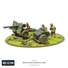 British 25 pdr Howitzer & Limber