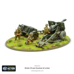 British 25 pdr Howitzer & Limber