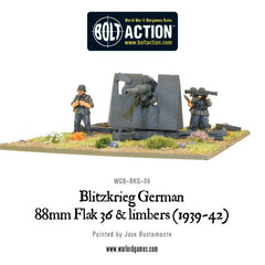 Blitzkrieg German 88mm Flak 36 & limbers (1939-42)