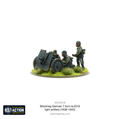 Blitzkrieg German 75mm LeiG 18 light artillery (1939-42)