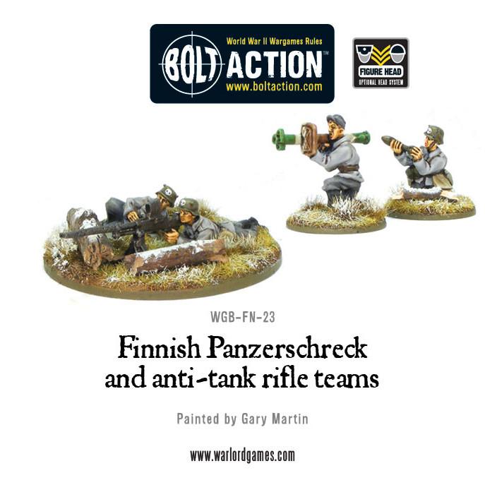 Finnish Panzerschreck and anti-tank rifle teams