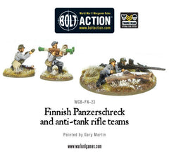 Finnish Panzerschreck and anti-tank rifle teams