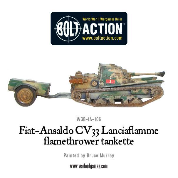 Fiat-Ansaldo CV33 Lanciaflamme flamethrower tankette