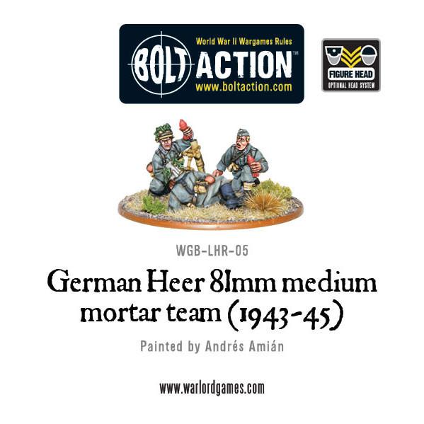 German Heer 81mm medium mortar team (1943-45)