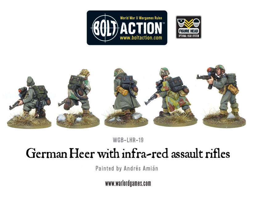 German Heer with infra-red assault rifles