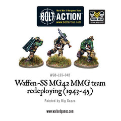 Waffen-SS MG42 MMG team redeploying (1943-45)
